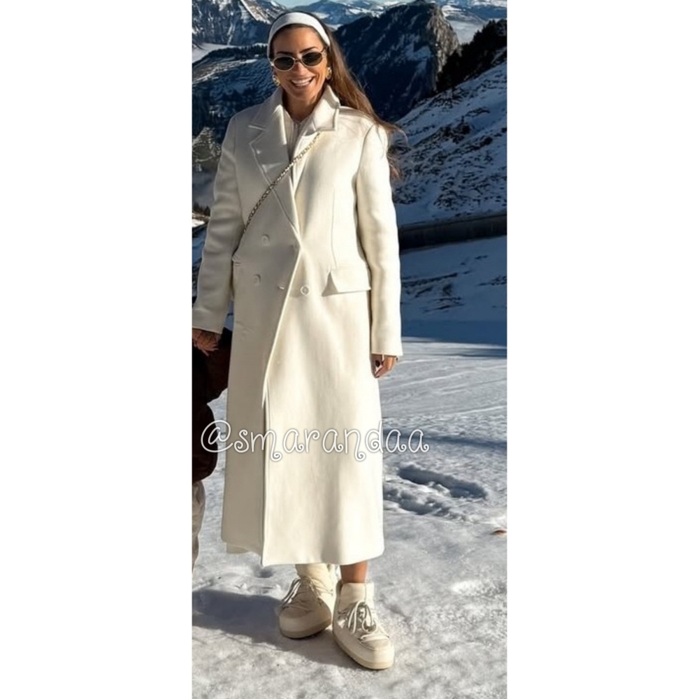 Zara Manteco Coat Wool Blend - Picture 7 of 16